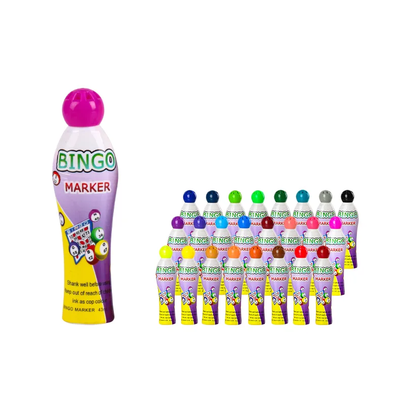 Educational Toys Drawing Toys OEM Special shape Smart 10mm pen nibs 40ml Graffiti Dot Marker Pen Custom Bingo Dabbers for bingo game